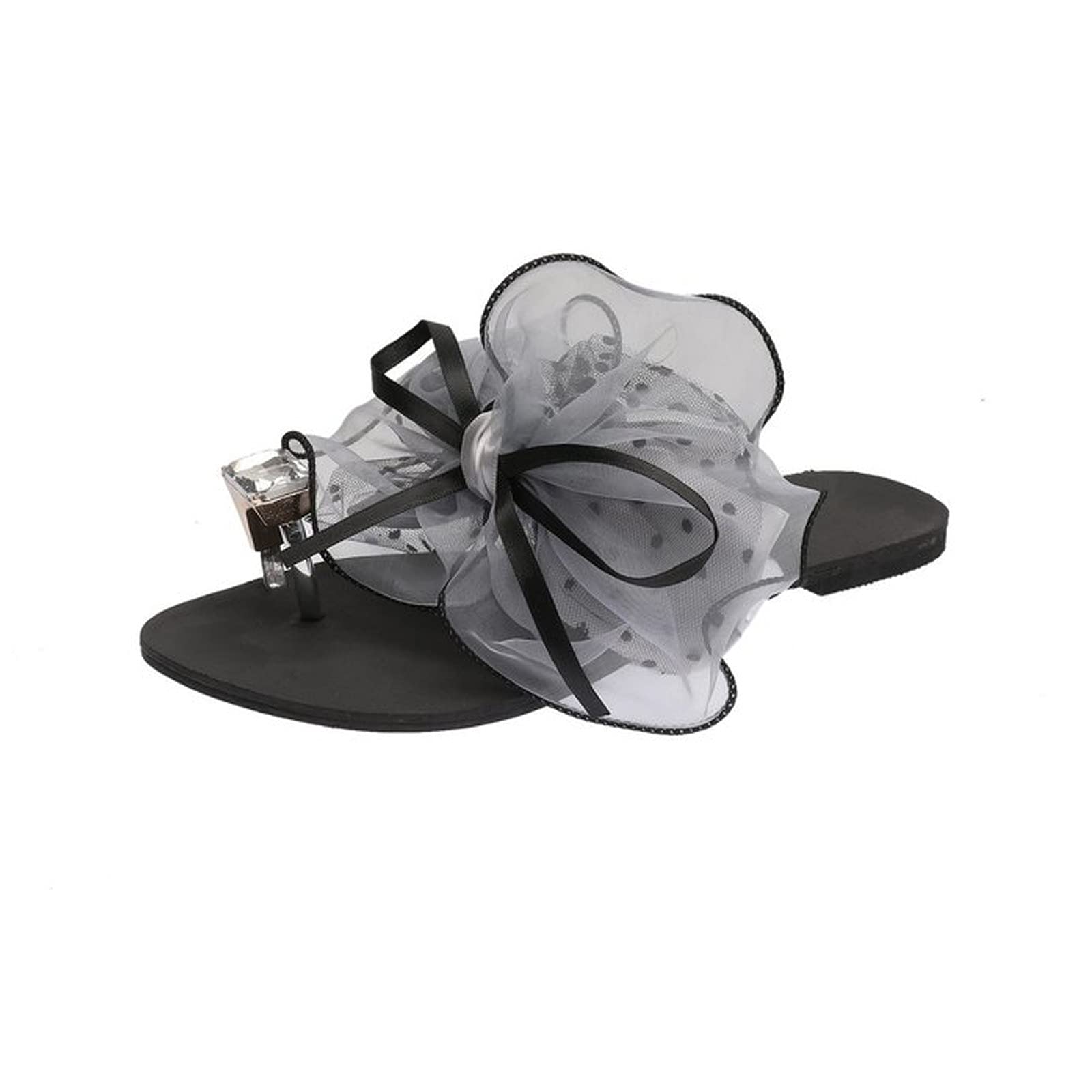 AYASO Women's Slip-On Mule Slippers - Lightweight Transparent Sandals for Indoor & Outdoor Wear - Perfect for Home, Office, Beach and Casual Outings