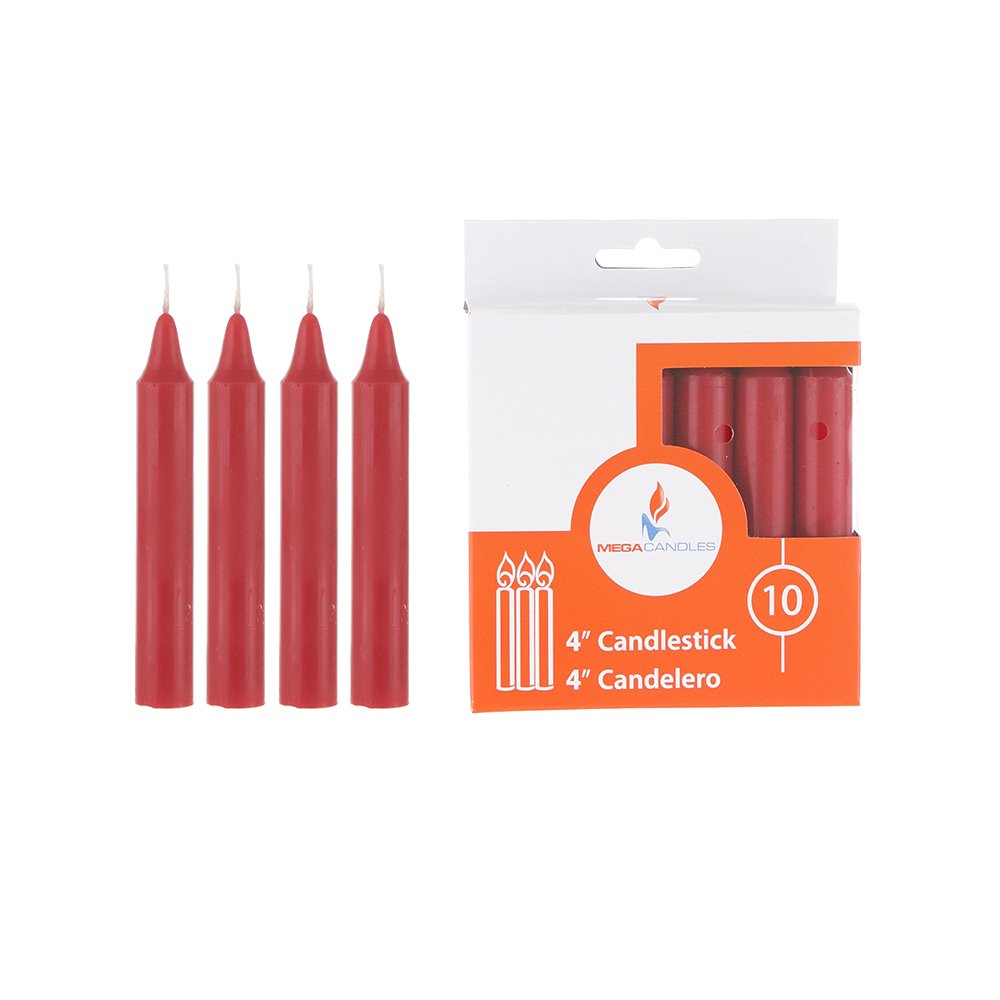 10 Red Taper Candles 4