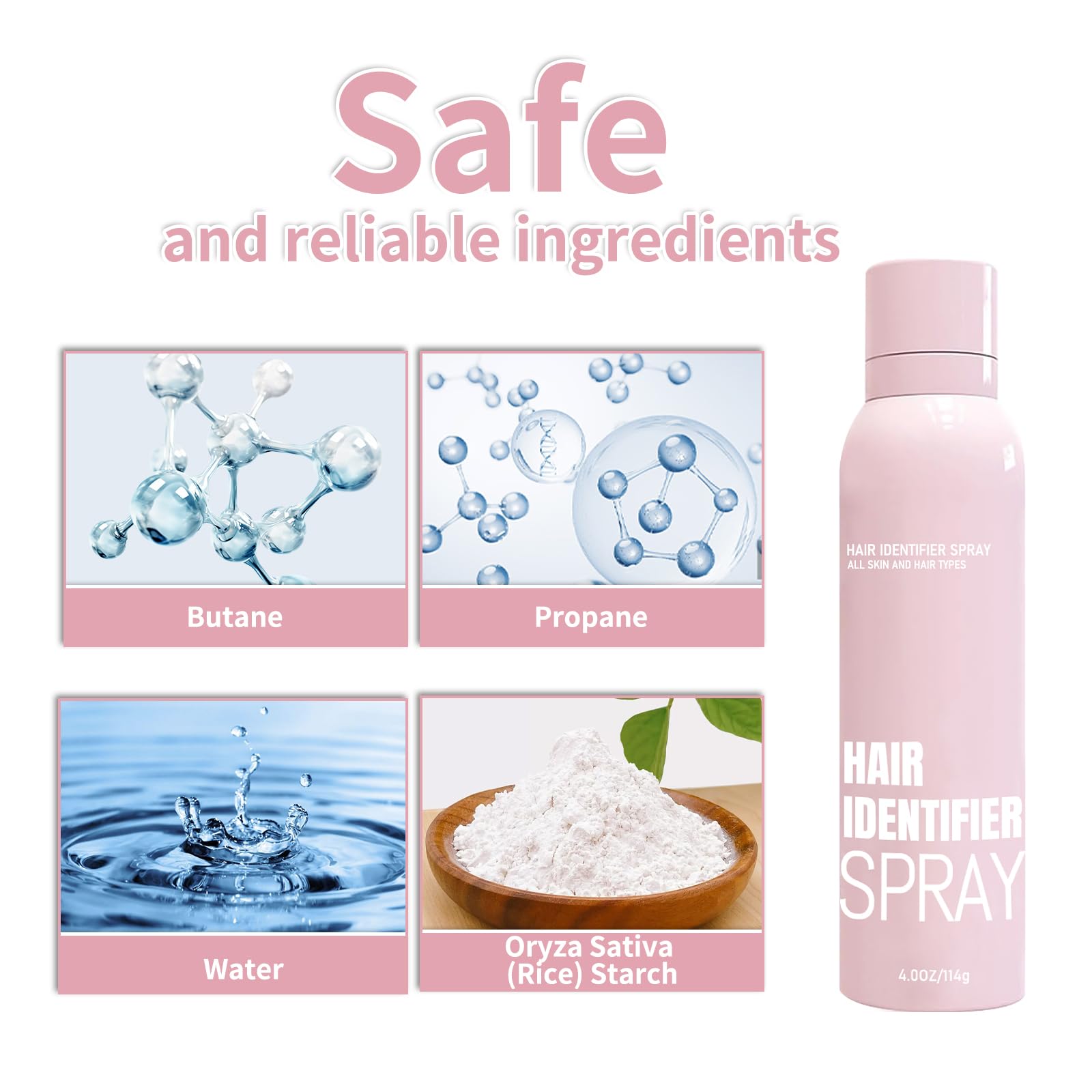 2025 Hair Identifier Spray for Face Shaving & Dermaplaning - Moisturizing Skin Care (4pcs) for Smooth Skin Prep