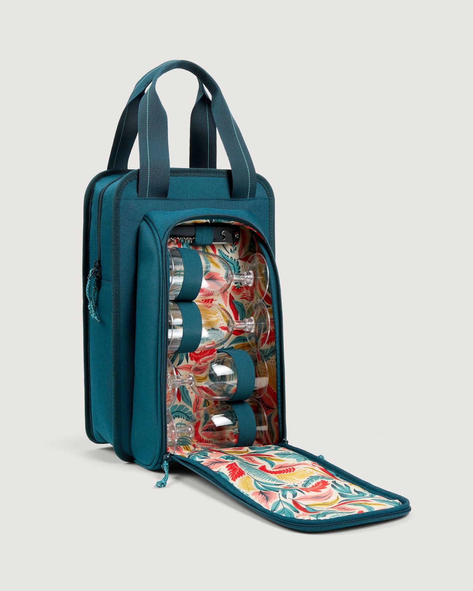 Deep Sea Blue/Tropical Print