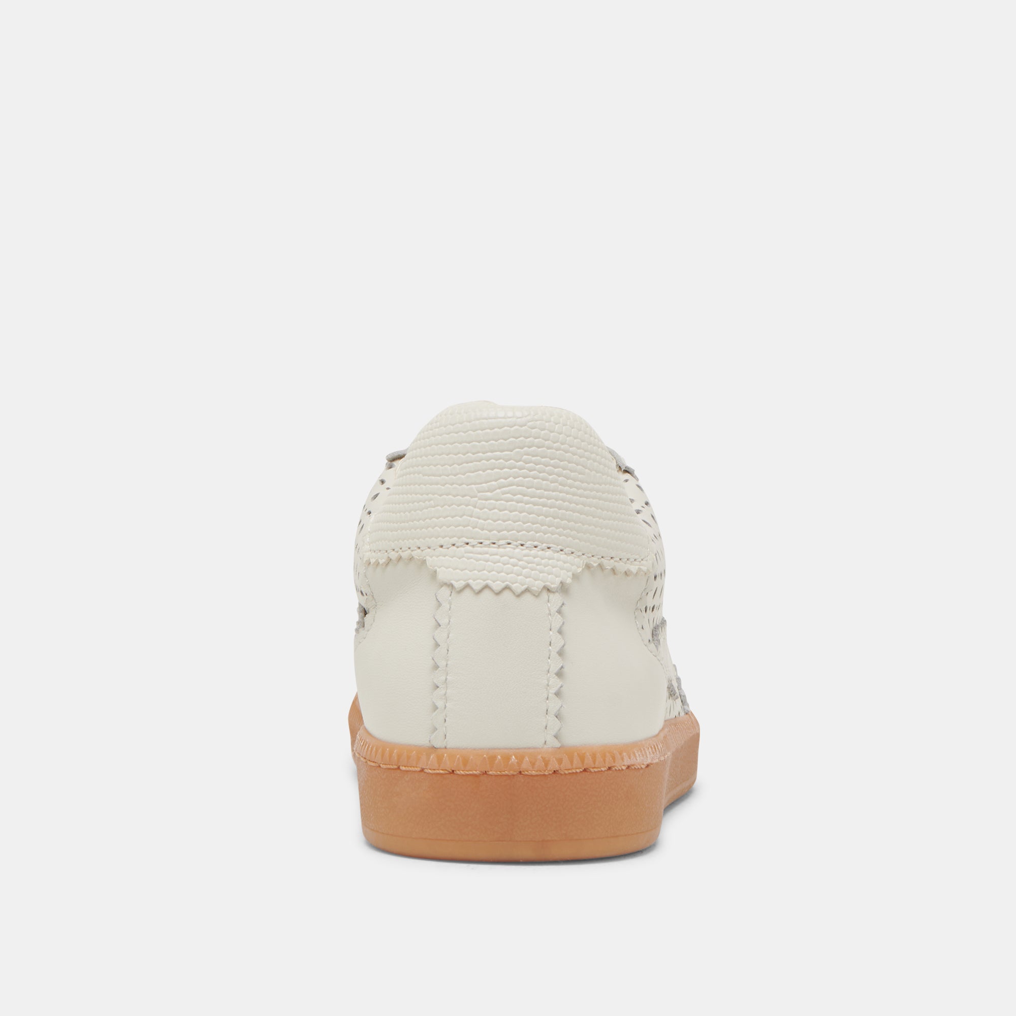 Notice White Leather Perforated Eyelet Sneakers - Comfortable & Stylish Shoes for Casual Wear, Walking, and Everyday Fashion