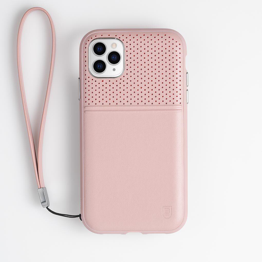 BodyGuardz Accent Duo Blush Protective Case for Apple iPhone 11 Pro - Slim Shockproof Cover with Raised Edges for Screen & Camera Protection | Perfect for Everyday Use, Travel & Outdoor Activities