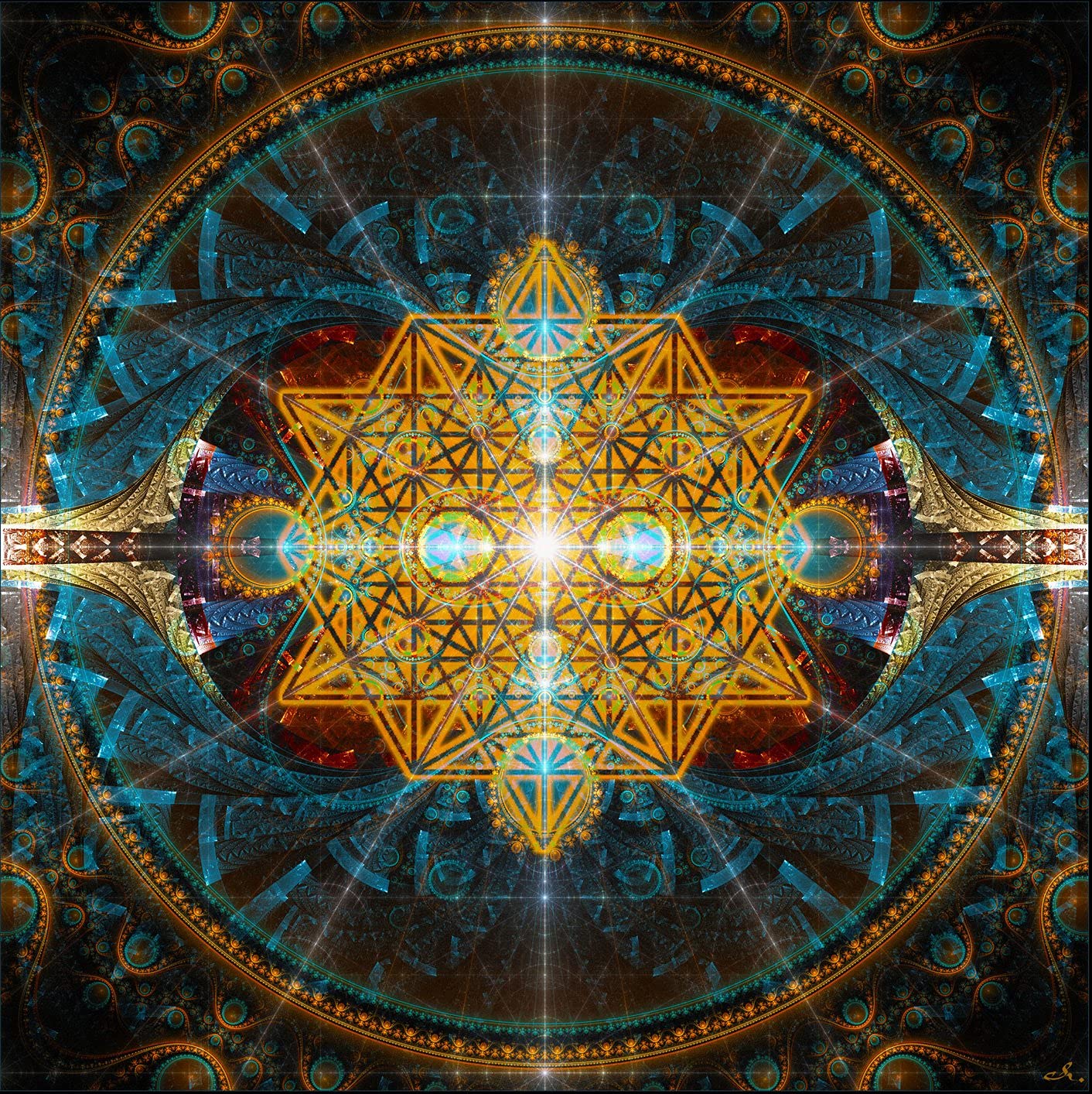Sacred Geometry Tapestry Wall Hanging - Flower of Life Mandala Art Decor for Meditation Room, Yoga Studio & Bedroom - Large Spiritual Boho Wall Art for Home Decor