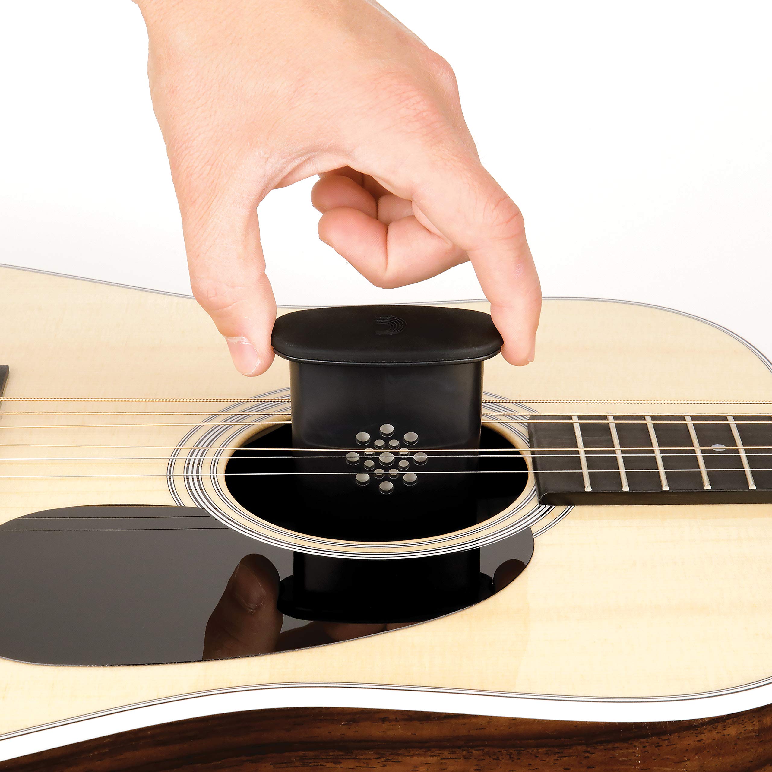 D'Addario Guitar Humidifier Pro - Acoustic Guitar Soundhole Humidifier with Sponge - Non-Drip Design - Suspends from Strings - Holds 12x Weight in Water - Perfect for Dry Climates & Guitar Maintenance
