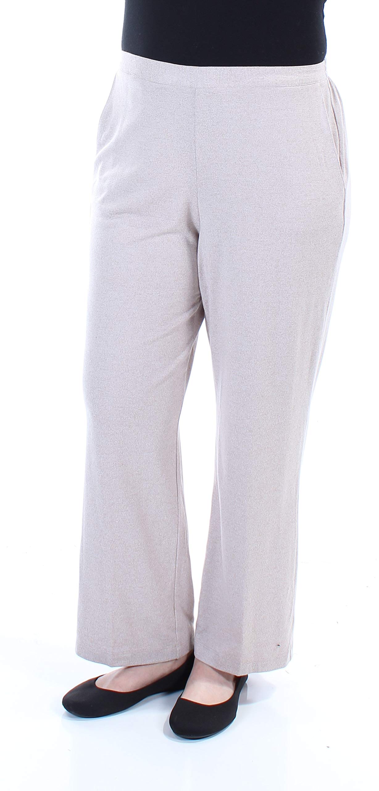 Alfred Dunner Women's Slim Leg Knit Pants - Comfortable Stretch Pull-On Trousers for Work, Travel & Casual Wear