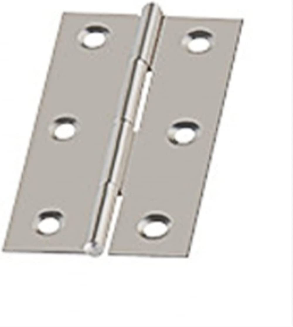 20 Pcs Stainless Steel Door Hinges with 6 Mounting Holes - Durable Furniture Hardware for Cabinets, Jewelry Boxes & Windows - Home Improvement & DIY Accessories