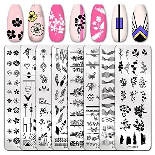 FRCOLOR Nail Stamping Plates Set - 30PCS Halloween Nail Art Stencils with Nail Stickers & Templates for Professional Salon & DIY Manicure at Home | Perfect for Halloween Parties, Nail Art Designs & Gift Giving