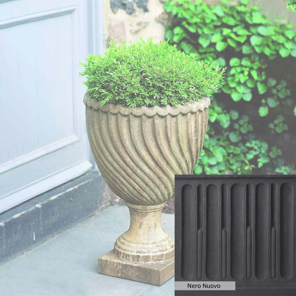 Campania International Ravenna Urn - Elegant Garden Urn for Outdoor Decor, Memorials & Planters | Perfect for Patios, Cemeteries & Home Landscaping
