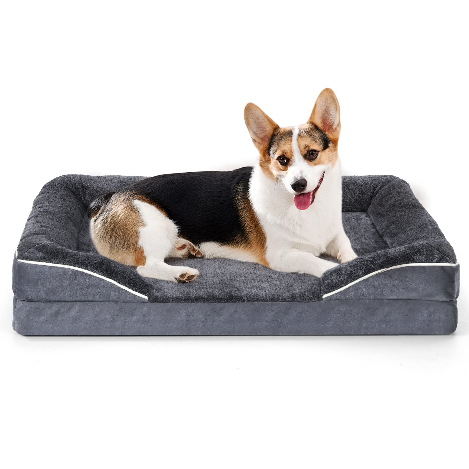 Premium Orthopedic Dog Bed for Large Dogs - Washable Removable Cover, Non-Slip Bottom - Comfortable Pet Sofa Bed for Joint Support & Relaxation - Perfect for Living Room, Bedroom & Pet-Friendly Spaces
