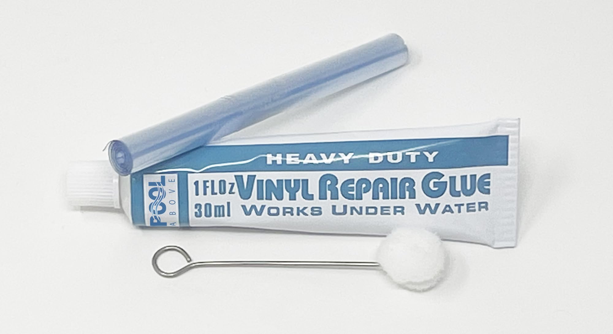 Heavy Duty Vinyl Repair Patch Kit - Waterproof Adhesive for Above Ground Pool Liners, Inflatables, Boats, Rafts, Kayaks & Air Mattresses | Quick Fix for Leaks & Tears | Perfect for Outdoor Water Activities and Camping Gear Maintenance
