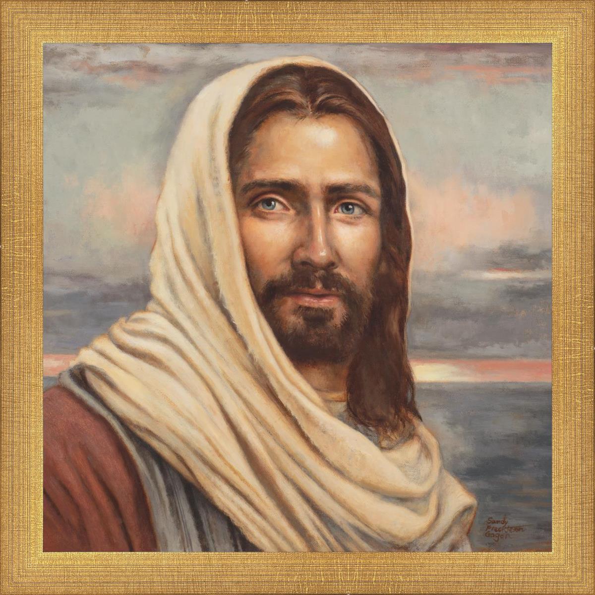 Blessed Savior by Sandy Freckleton Gagon - Inspirational Christian Artwork for Home Decor & Church Wall Decor
