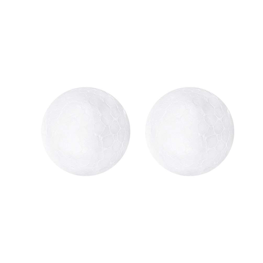 Heallily 2 Pack 20cm White Styrofoam Balls for DIY Crafts, Christmas Tree Decorations, Party Favors, Modeling & Gift Making - Perfect for Holiday Decor, School Projects and Home Crafting