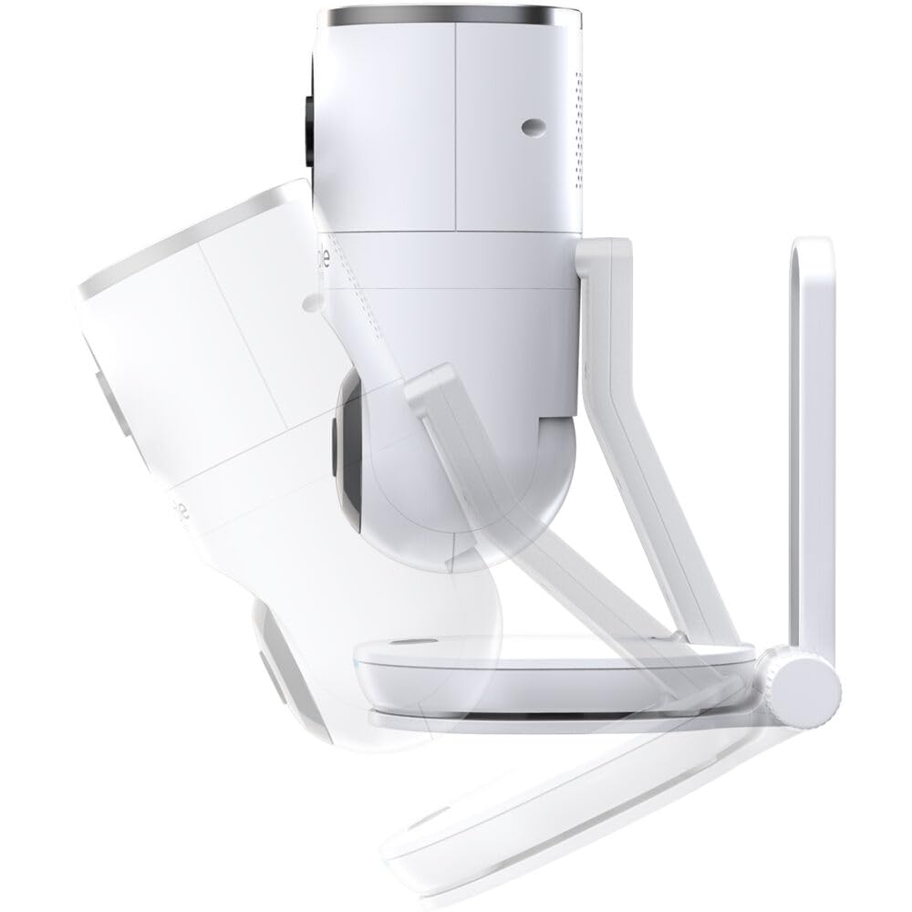 Hubble Connected Nursery Pal Dual Vision Smart Wi-Fi Baby Monitor with AI Motion Tracking, Night Vision, Soothing Sounds & Lullabies - White | AI-Powered Infant Safety Camera for Nursery, Bedroom & Travel Use