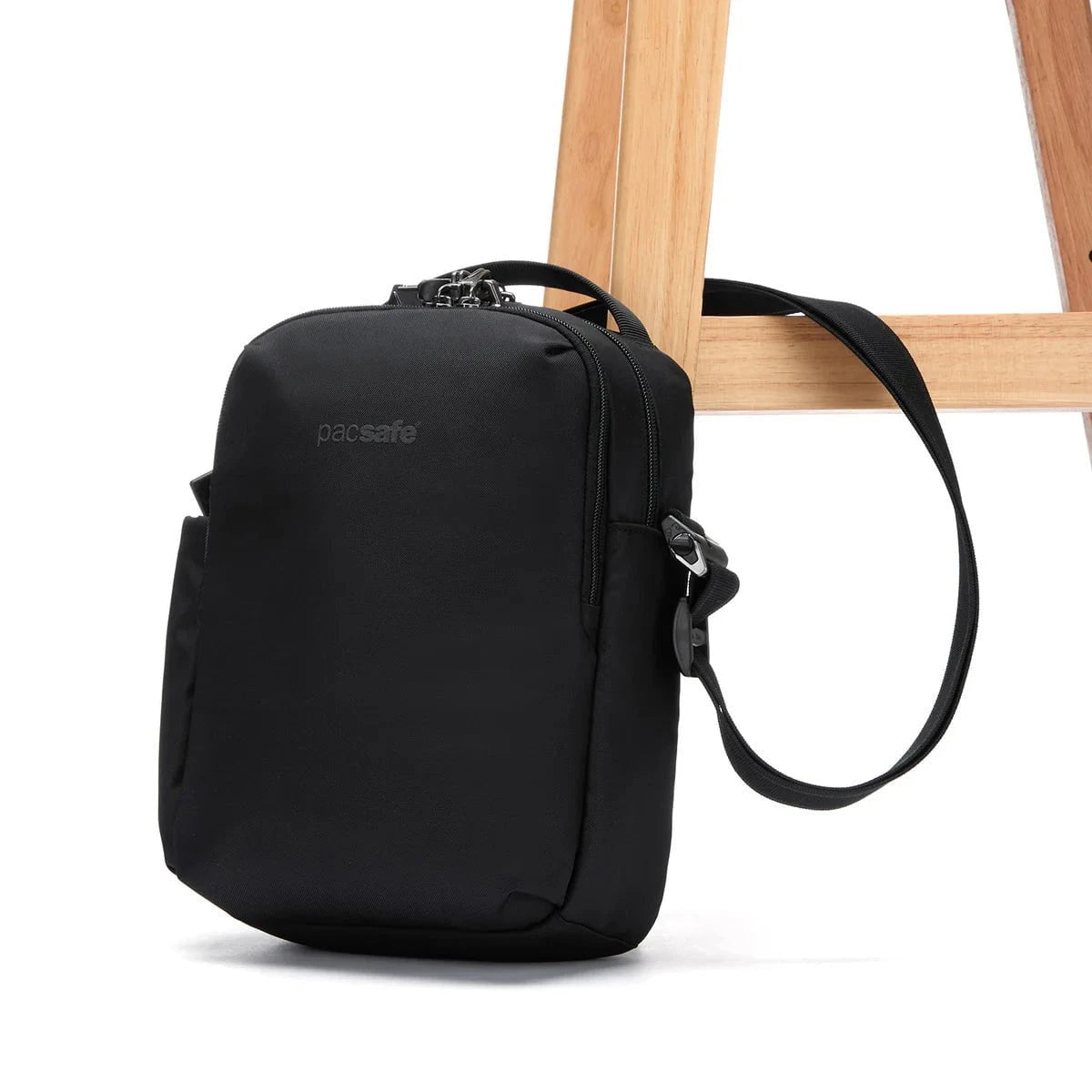 Pacsafe V Anti-Theft Crossbody Bag - Secure Travel Purse for Women & Men - RFID Blocking, Slash Proof, Lightweight for Commuting, Sightseeing & Daily Use