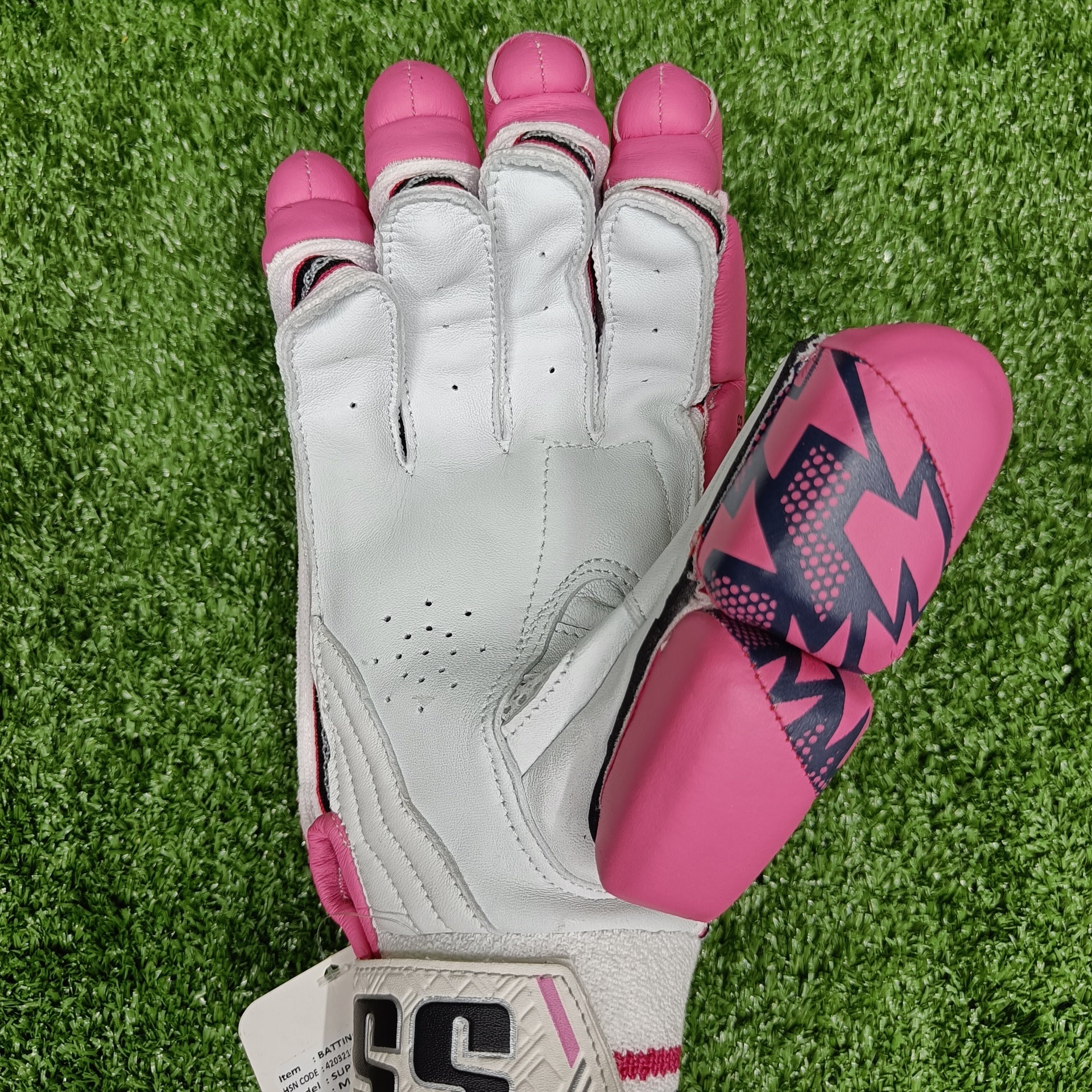 Premium SS Super Test Rajasthan Royals IPL Cricket Batting Gloves - Professional Quality for Cricket Players - Perfect for Matches, Training & Practice Sessions