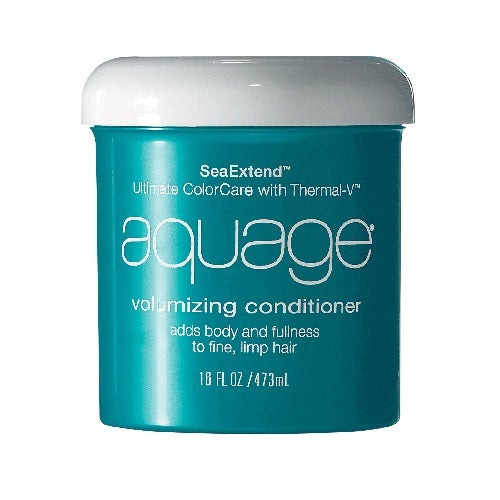 Aquage Sea Extend Volumizing Conditioner for Fine Hair - Sulfate Free Hair Treatment with Seaweed Extract - Adds Volume & Shine - Perfect for Daily Use & Styling