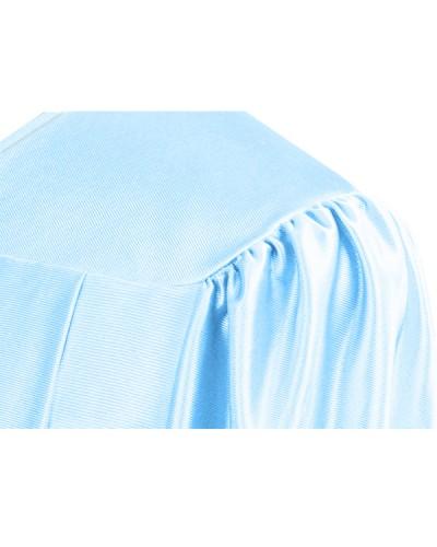 Shiny Light Blue High School Graduation Cap and Gown Set - Perfect for Graduation Ceremonies, Photo Shoots & Commencement Celebrations
