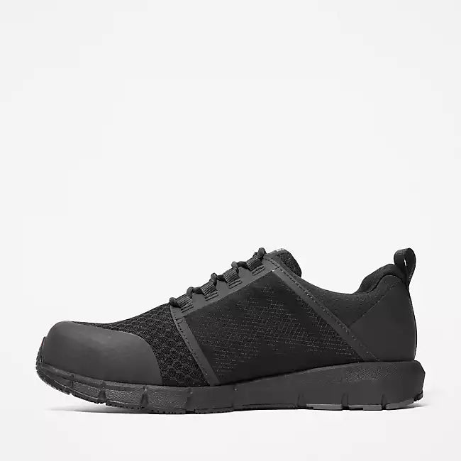 TIMBERLAND PRO® Men's Radius Composite Toe Work Sneakers - Lightweight Safety Shoes for Construction, Warehouse & Industrial Work (Black)