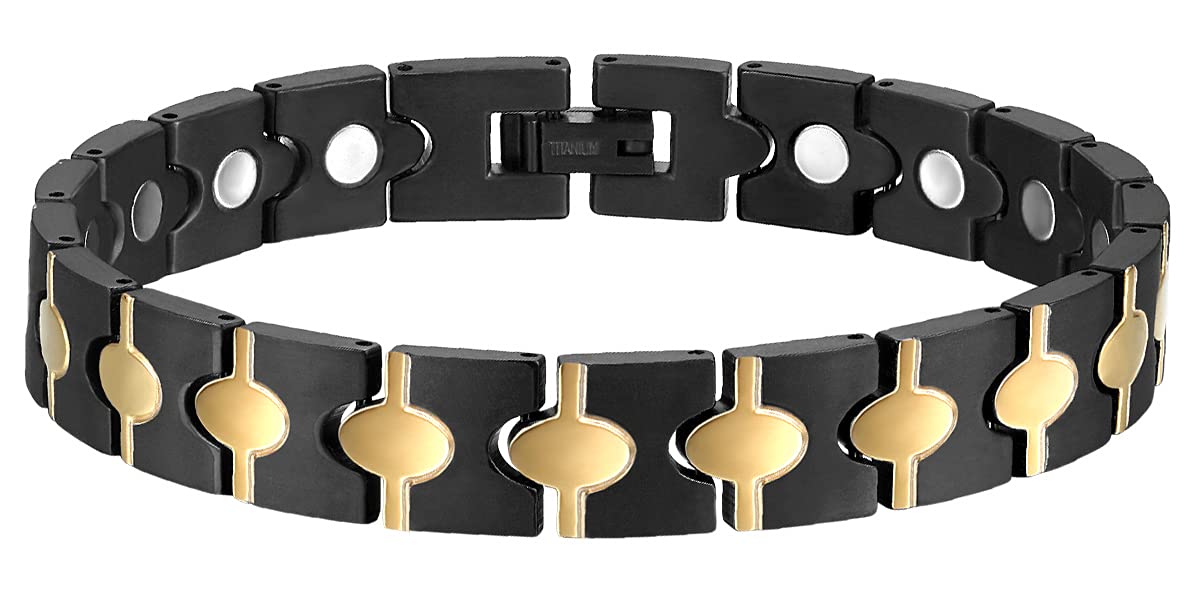 ABUZITOS Men's Titanium Magnetic Bracelet - Adjustable 8.7