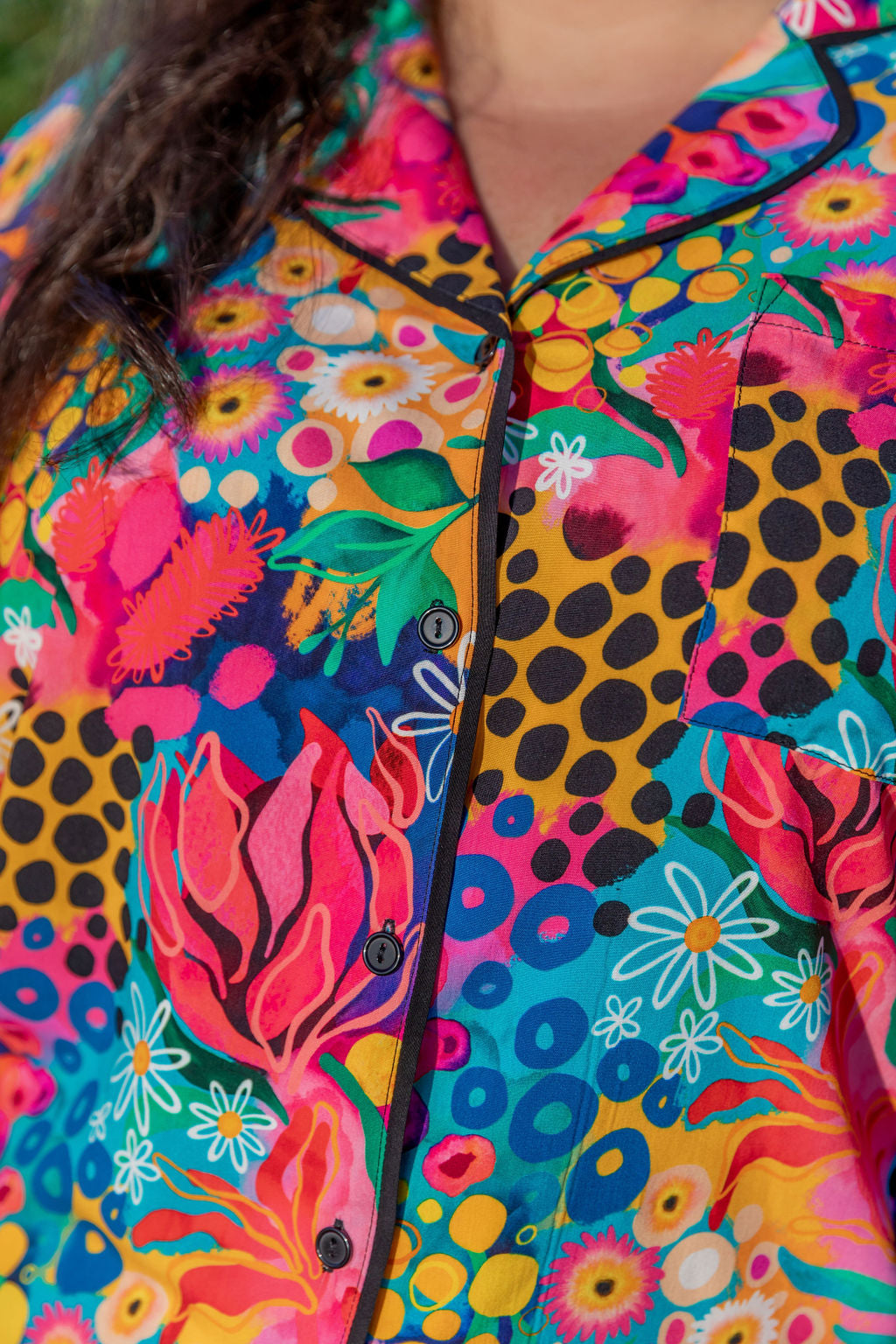 Kasey Rainbow Sundown LS Shirt & Pant Sleepwear Set - Cozy Matching Pajamas for Women | Perfect for Lounging, Sleepovers & Relaxing at Home