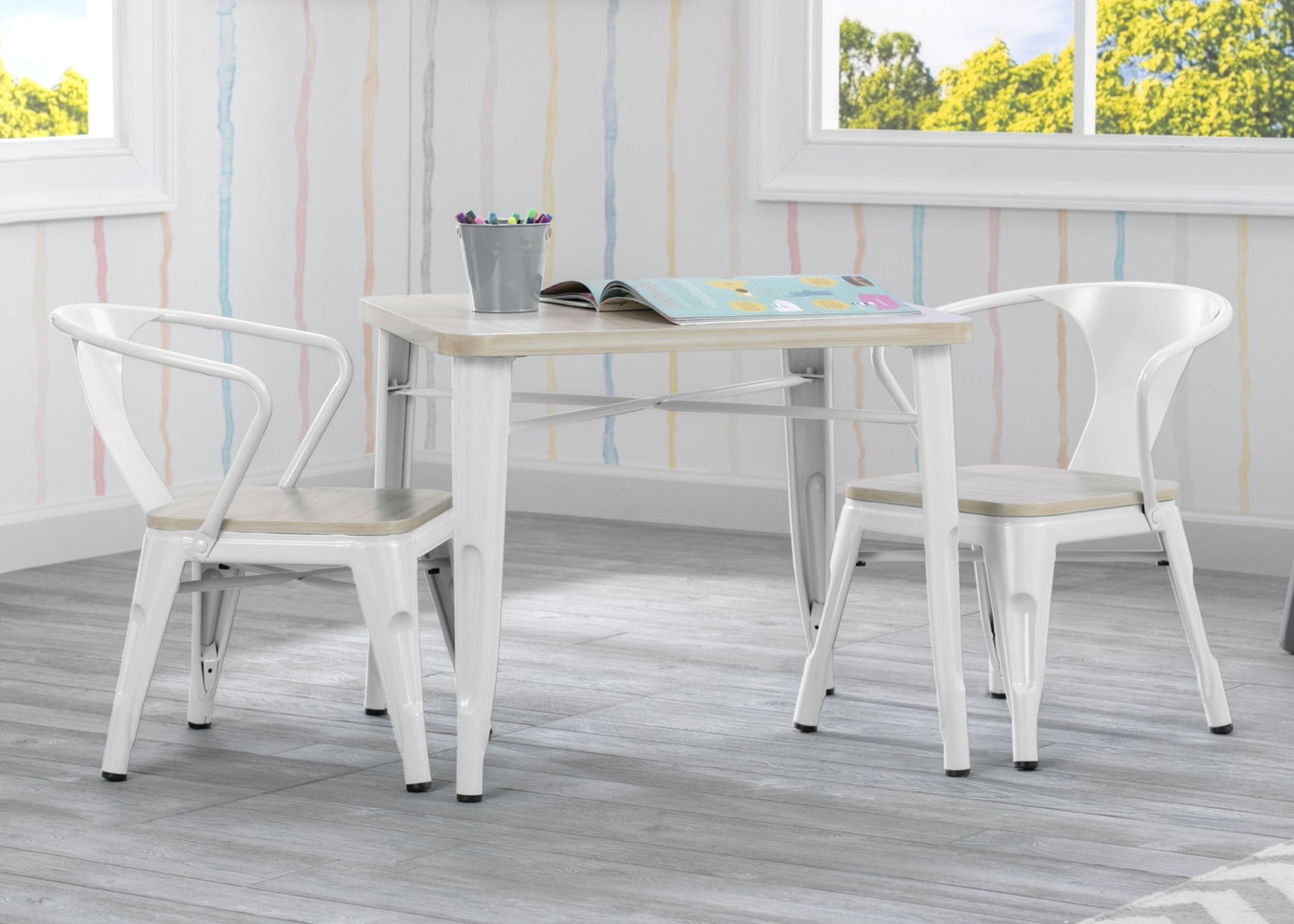 Bistro Kids Play Table - Adjustable Height Activity Table for Toddlers & Children - Perfect for Playroom, Classroom, and Home Learning Activities