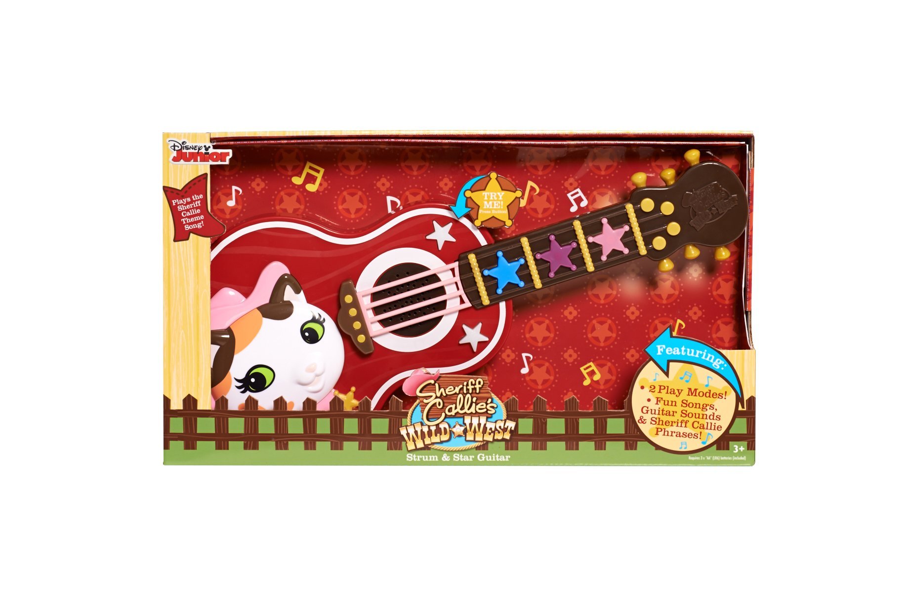 Disney Sheriff Callie Guitar Toy for Kids - Musical Pretend Play Instrument with Lights & Sounds - Perfect for Role Play, Birthday Gifts & Early Childhood Development