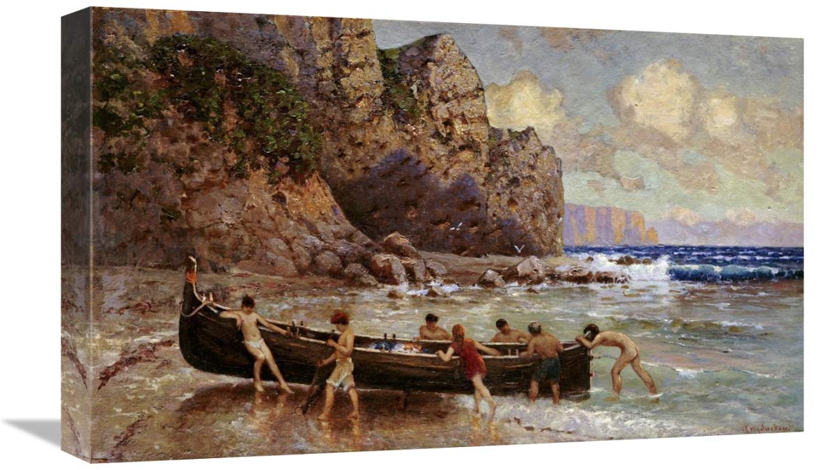 22 Inch On The Beach After The Storm Art Print by Alexander Von Suckow - Coastal Wall Decor for Living Room, Bedroom & Office