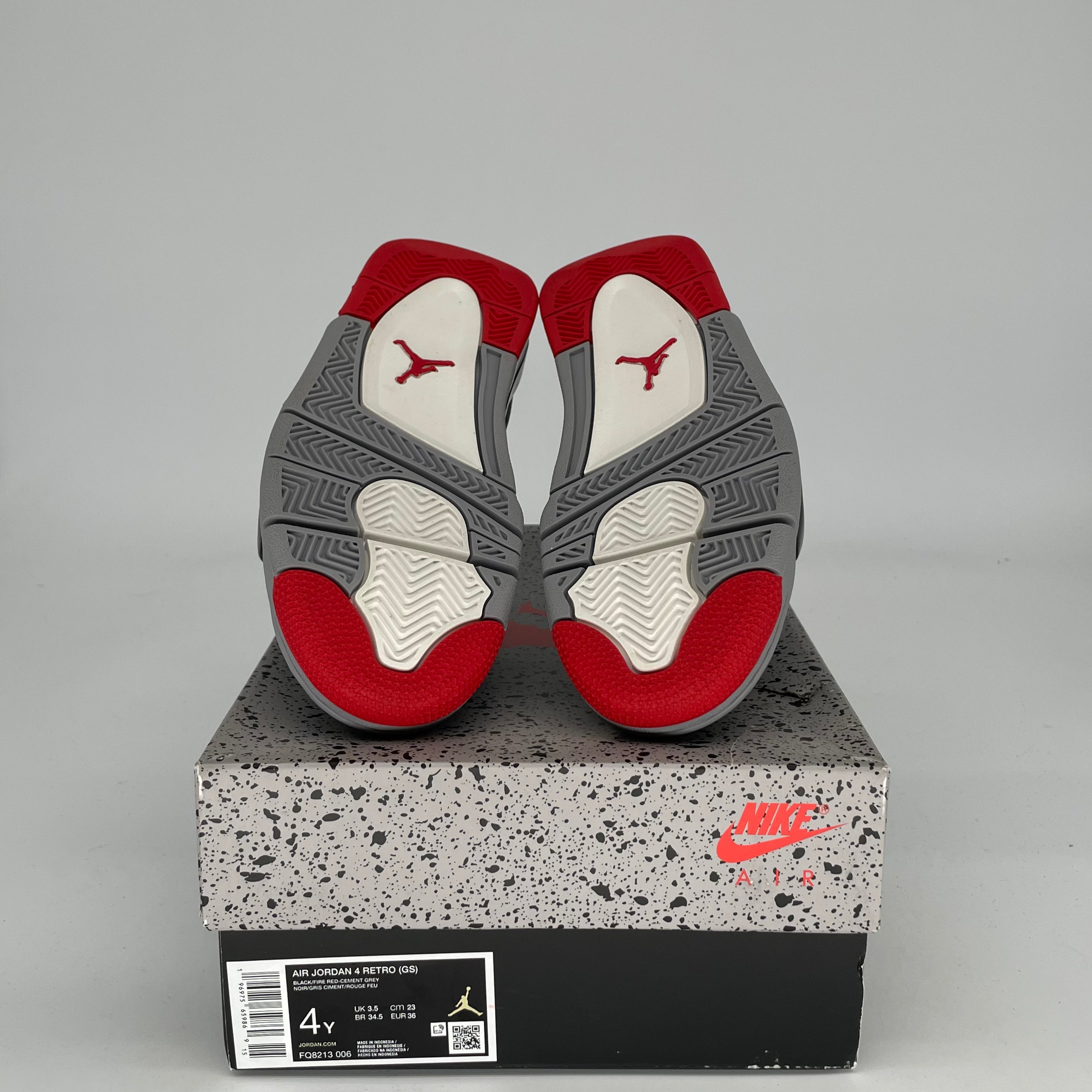 Original Air Jordan 4 Bred Reimagined - Men's Size 4 / Women's Size 5.5 (Style Code FQ8213-006) - Retro Basketball Sneakers for Streetwear & Casual Outfits