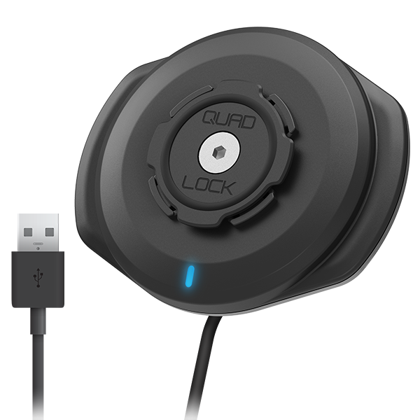 Wireless Charging Phone Mount for Motorcycles - Fast Qi Charger for iPhone & Android - Perfect for Commuting, Touring & Adventure Riding