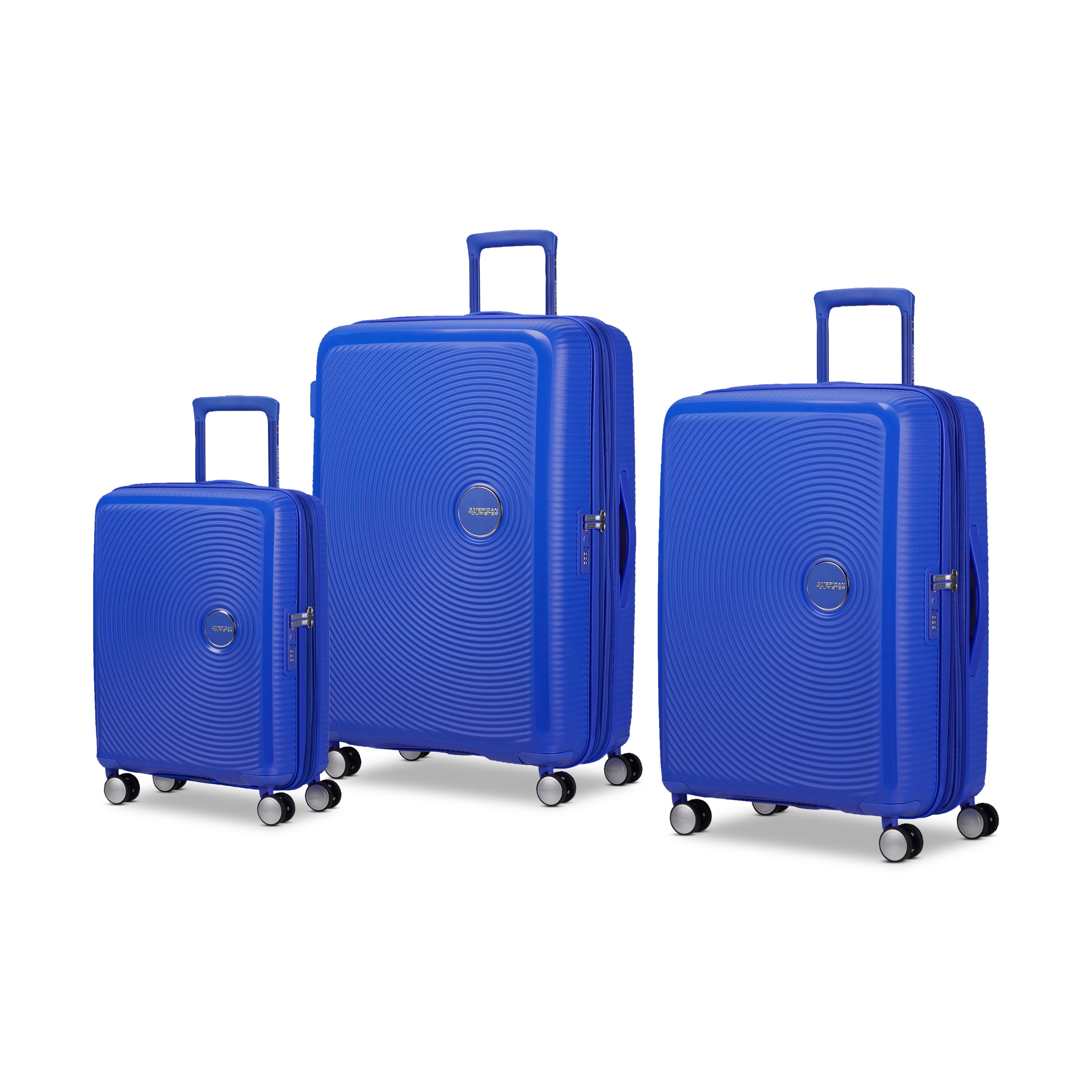American Tourister Curio 3-Piece Expandable Spinner Luggage Set - Lightweight Suitcase for Travel, Business Trips & Family Vacations