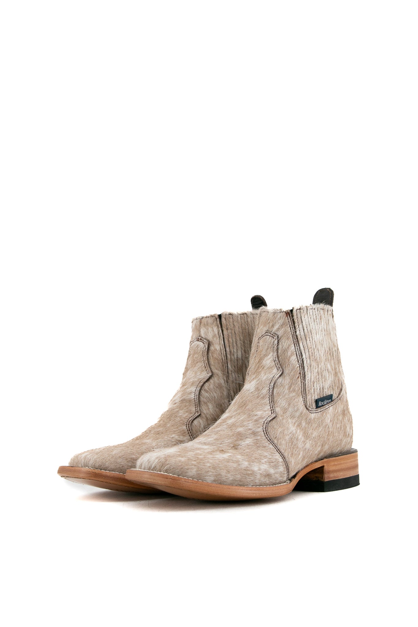 Women's Cowhide Square Toe Ankle Boots - Size 5 Comfortable Casual Shoes for Fall Winter | Perfect for Office, Dating & Daily Wear (Box HW12)
