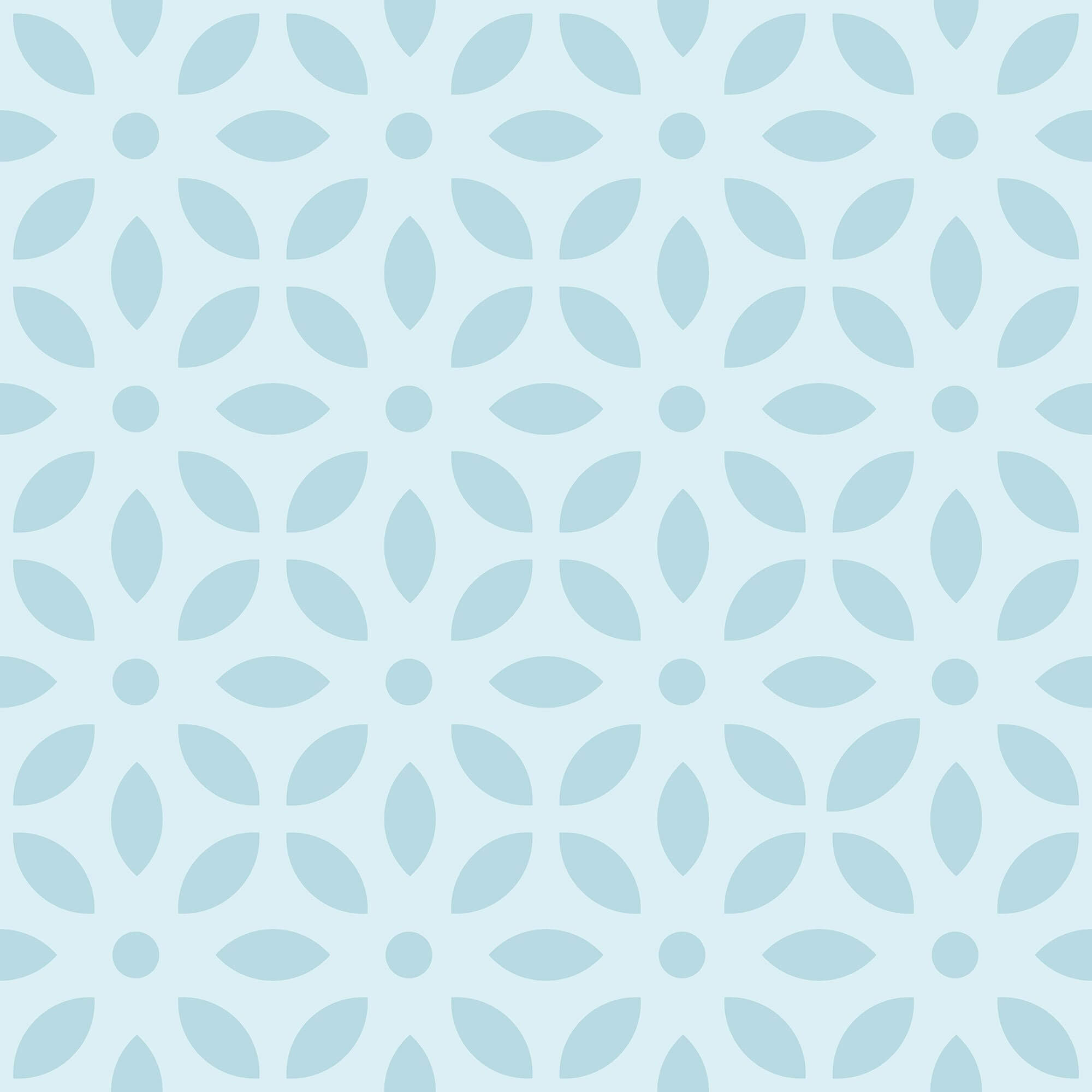 Blue Floral Geometric Peel and Stick Removable Wallpaper - Self-Adhesive Decorative Wall Covering for Bedroom, Living Room, Nursery & Office Decor