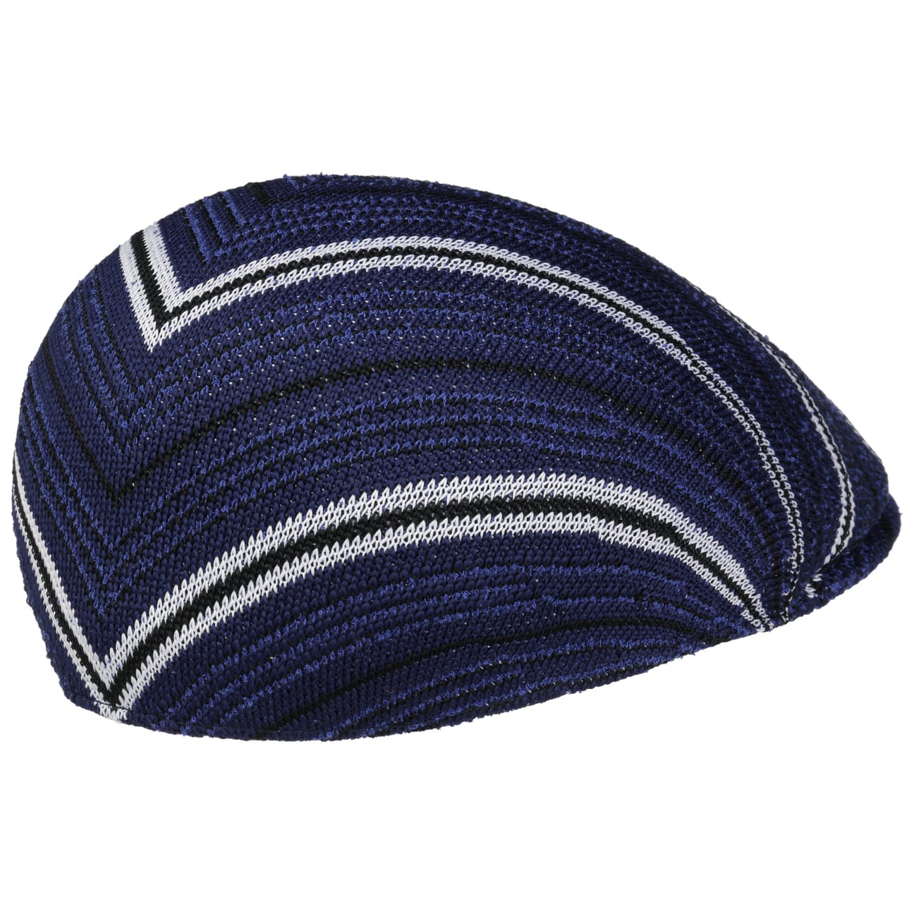 Kangol Diagonal Stripes Flat Cap - Stylish Men's & Women's Fashion Hat for Casual Wear, Outdoor Activities & Vintage Looks