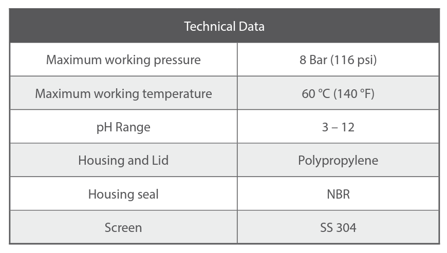 Rivulis F6150 20mm Polypropylene Screen Filters - Durable Irrigation Water Filtration for Drip Systems, Greenhouses & Agricultural Use