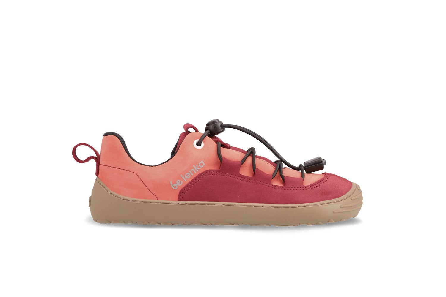 Be Lenka Xplorer Kids Barefoot Sneakers - Dark Red & Coral (CLEARANCE) | Lightweight & Flexible for Outdoor Play, School & Daily Activities
