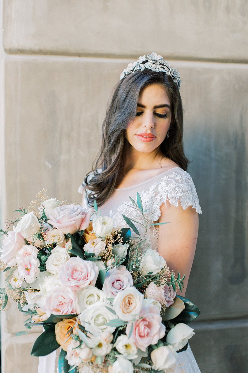 LENA Elegant Crystal Headpiece Tiara for Women - Perfect for Weddings, Prom, Pageants, and Special Occasions