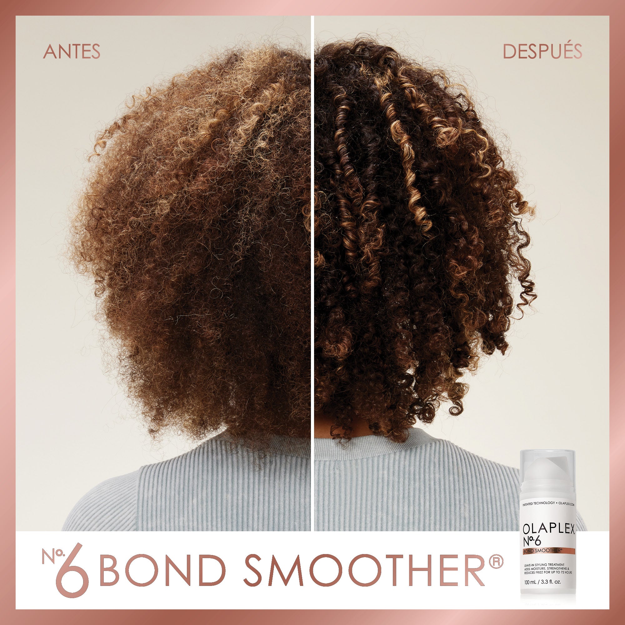 Olaplex No. 6 Bond Smoother - Repairing Leave-In Cream for Damaged Hair | Frizz Control & Heat Protection | Perfect for Daily Styling & Salon Treatments