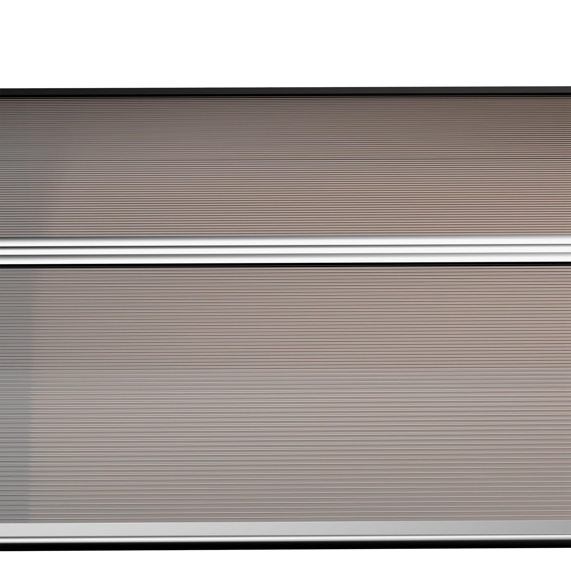 Outsunny 200x96cm Brown Polycarbonate Door & Window Canopy - UV & Rain Protection for Patio, Porch, Deck (Outdoor Sun Shade Shelter)