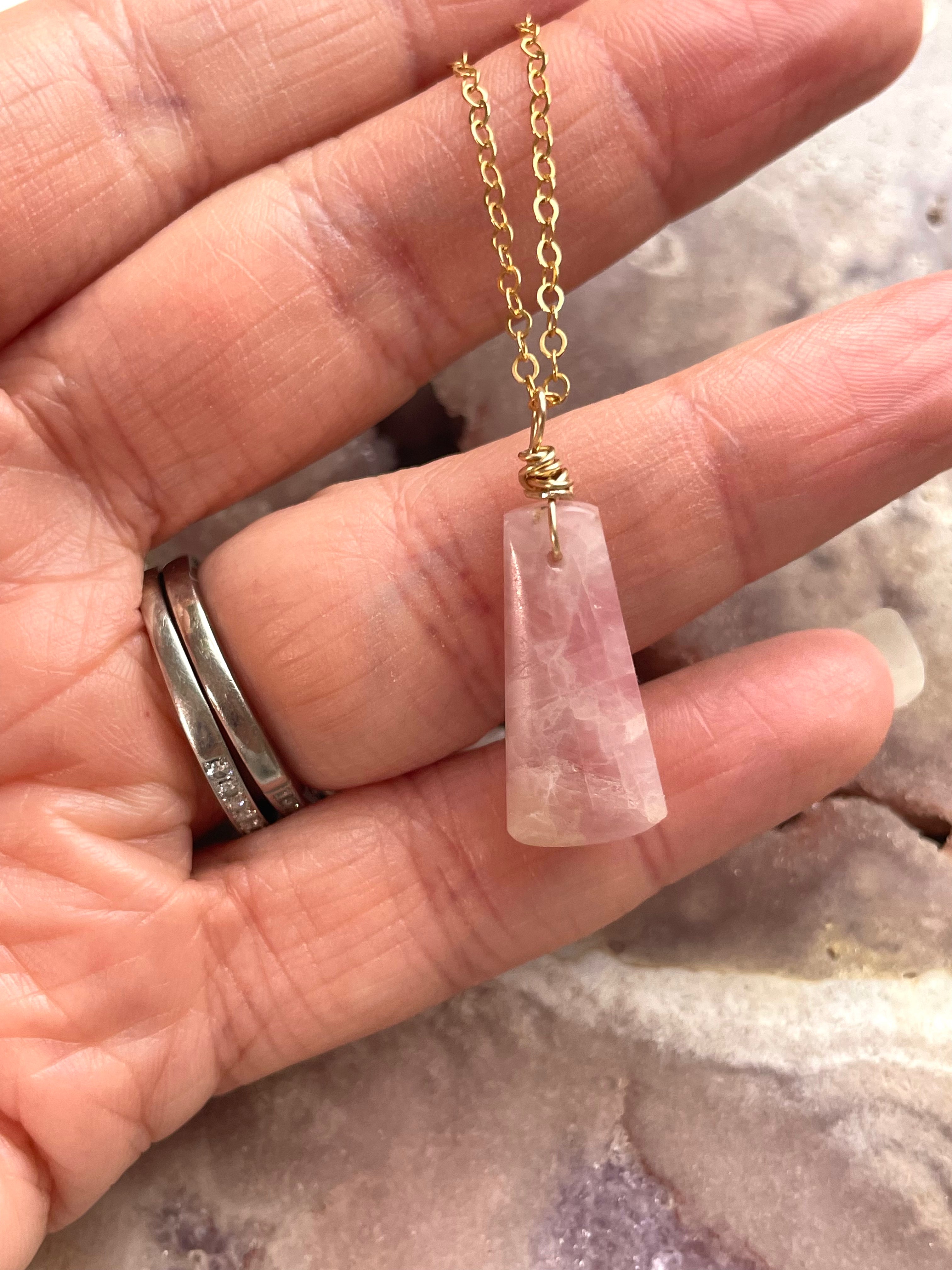 Natural Pink Tourmaline Pendant Necklace for Women - Elegant Gemstone Jewelry Gift for Birthday, Anniversary & Valentine's Day | Perfect for Everyday Wear & Special Occasions