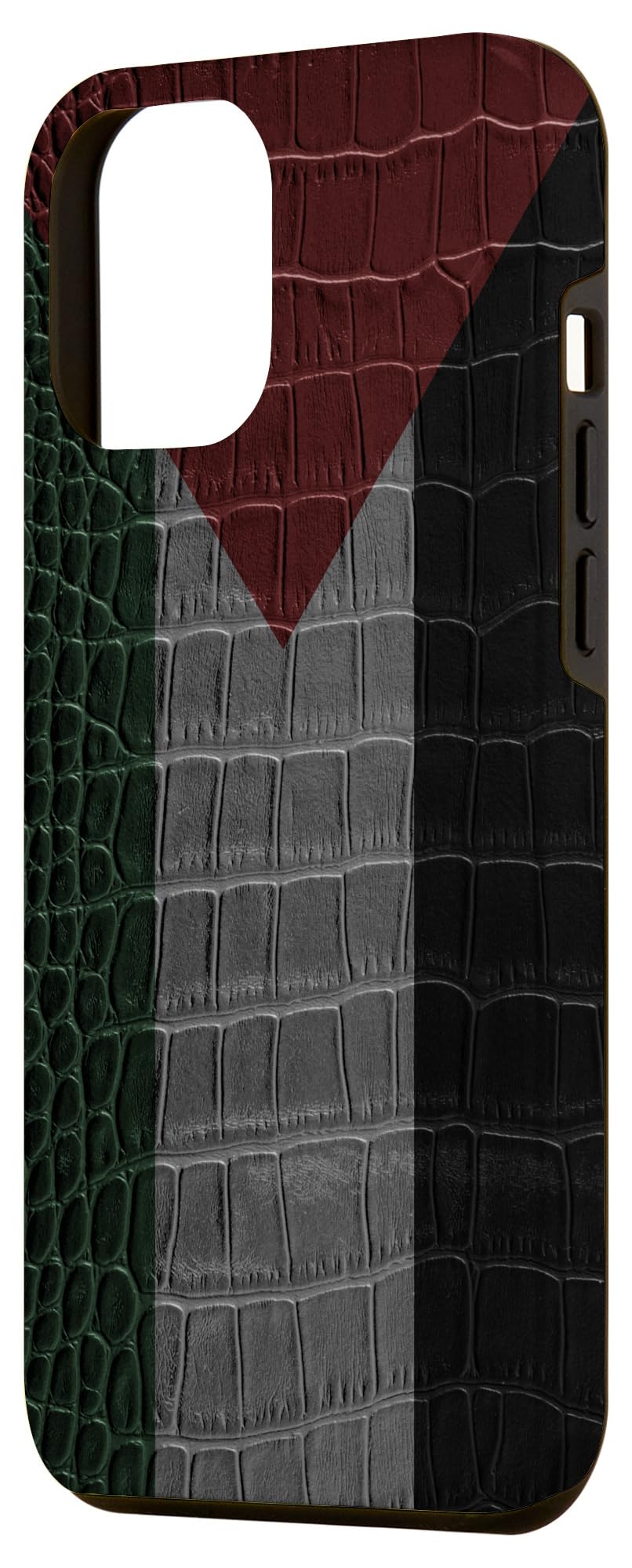 iPhone 12 Pro Max Case with Palestine Flag & Crocodile Print - Durable Protective Cover for Palestinian Pride | Perfect for Travel, Work & Daily Use