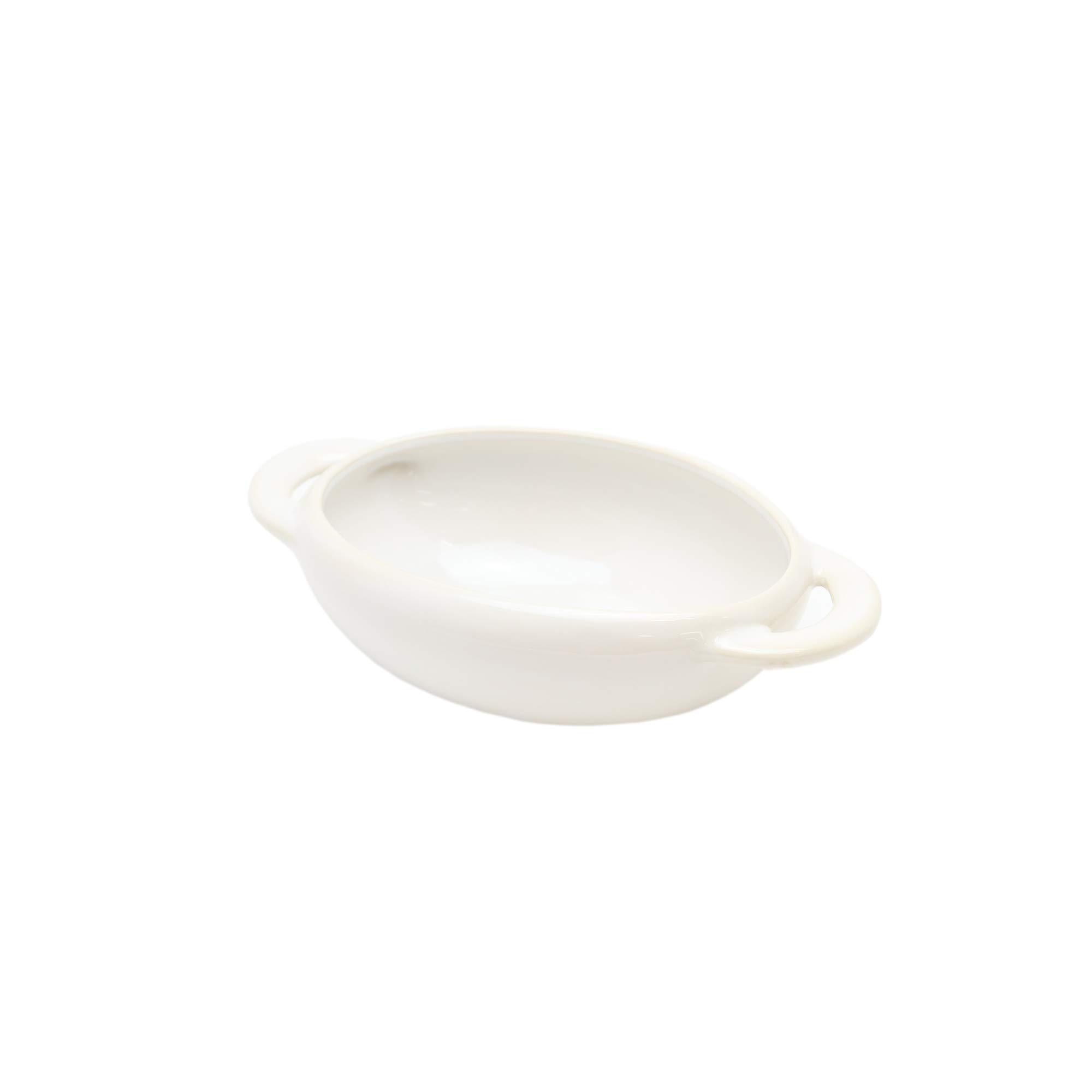 Premium TAMAKI Ceramic Gratin Dish - Small White Oven-Safe Baking Bowl for Casseroles, Desserts & Side Dishes | Perfect for French Onion Soup, Mac & Cheese, Crème Brûlée