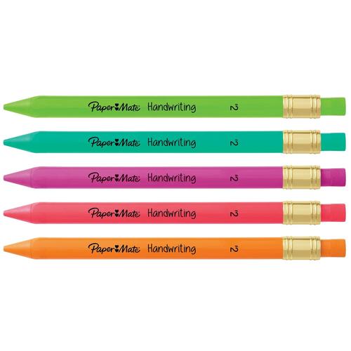 Paper Mate Triangular Mechanical Pencil Set - 1.3mm Lead & Eraser for Comfortable Handwriting | Perfect for School, Office & Sketching