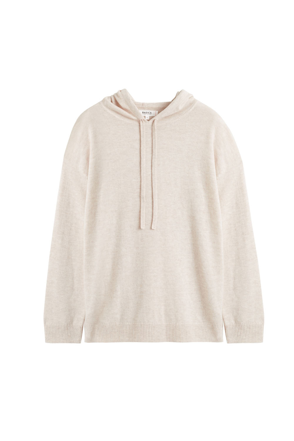 Light Oatmeal Wool Cashmere Relaxed Hoodie - Soft & Warm Oversized Sweatshirt for Women | Perfect for Casual Wear, Lounge & Winter Outfits