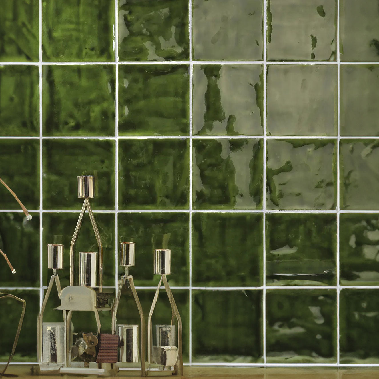 Premium Magma Zellige Subway Tile - Handcrafted Ceramic Wall & Backsplash Tiles for Kitchen, Bathroom & Fireplace | Textured Glossy Finish, Easy to Clean & Install