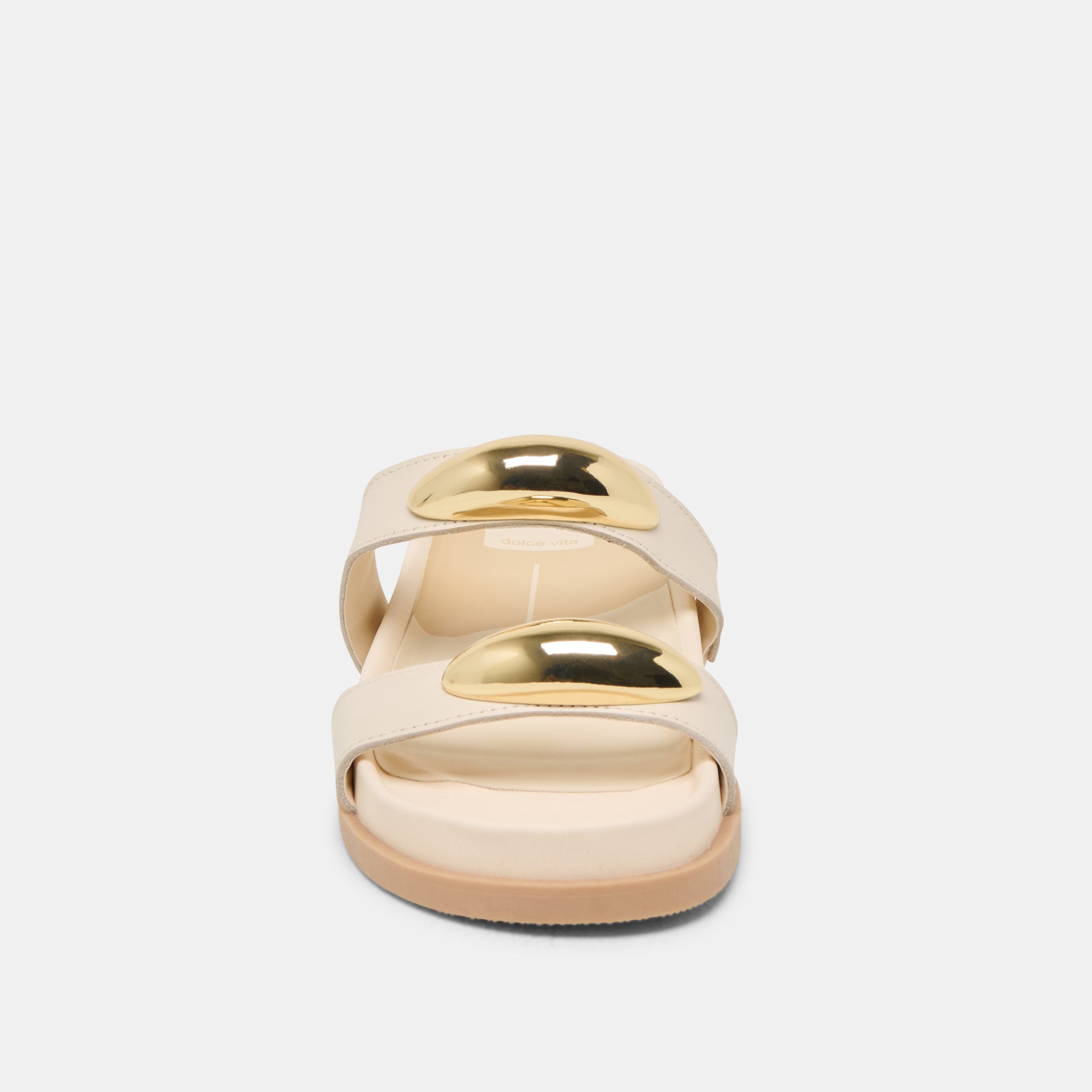 SATINE Leather Sandals for Women - Bone Color Comfortable Strappy Summer Sandals | Perfect for Beach, Vacation, and Casual Outings