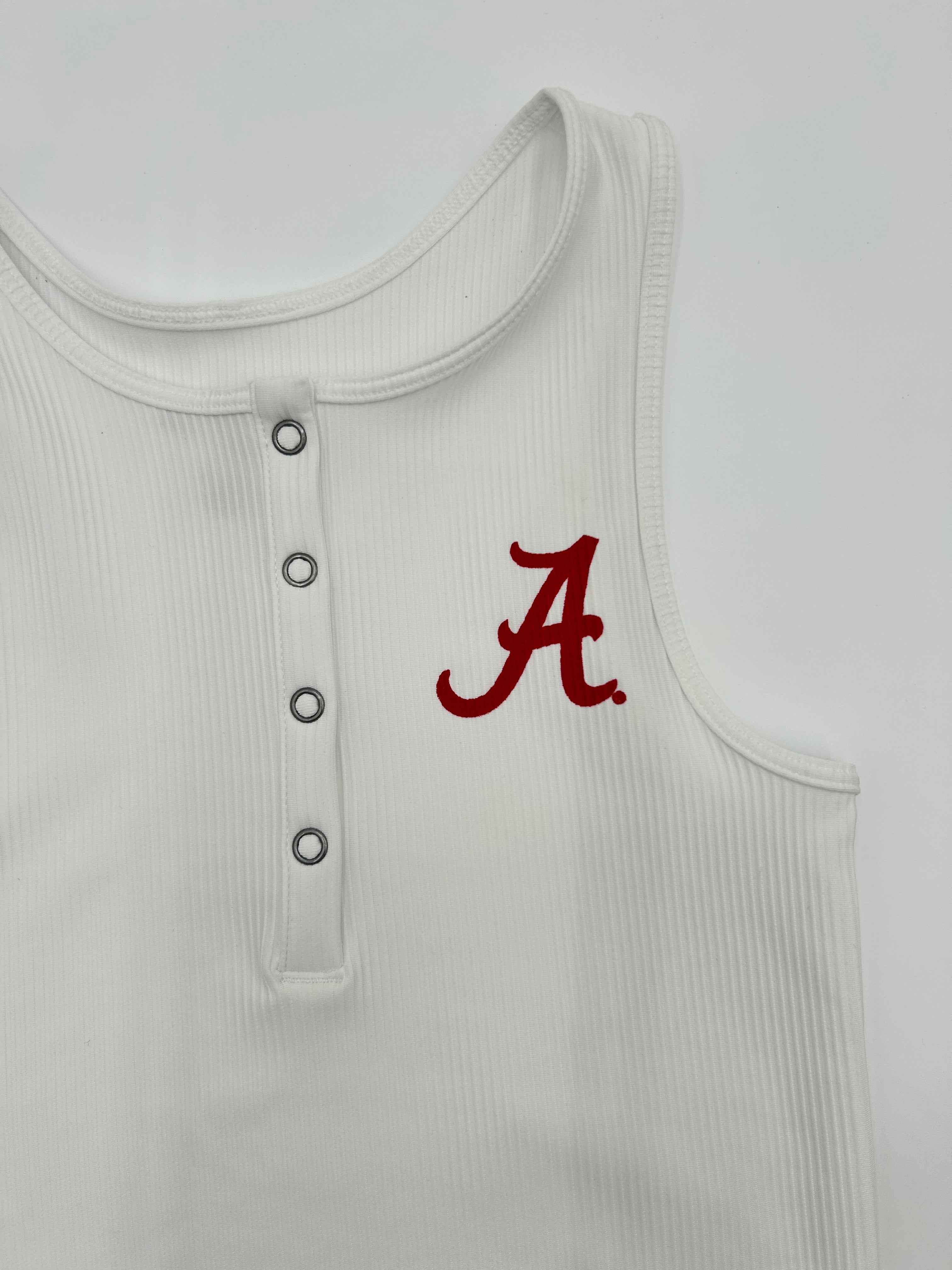 Alabama Champion Tailgate Ribbed Henley T-Shirt for Men - Comfortable Casual Wear for Outdoor Activities, Sports, and Everyday Use