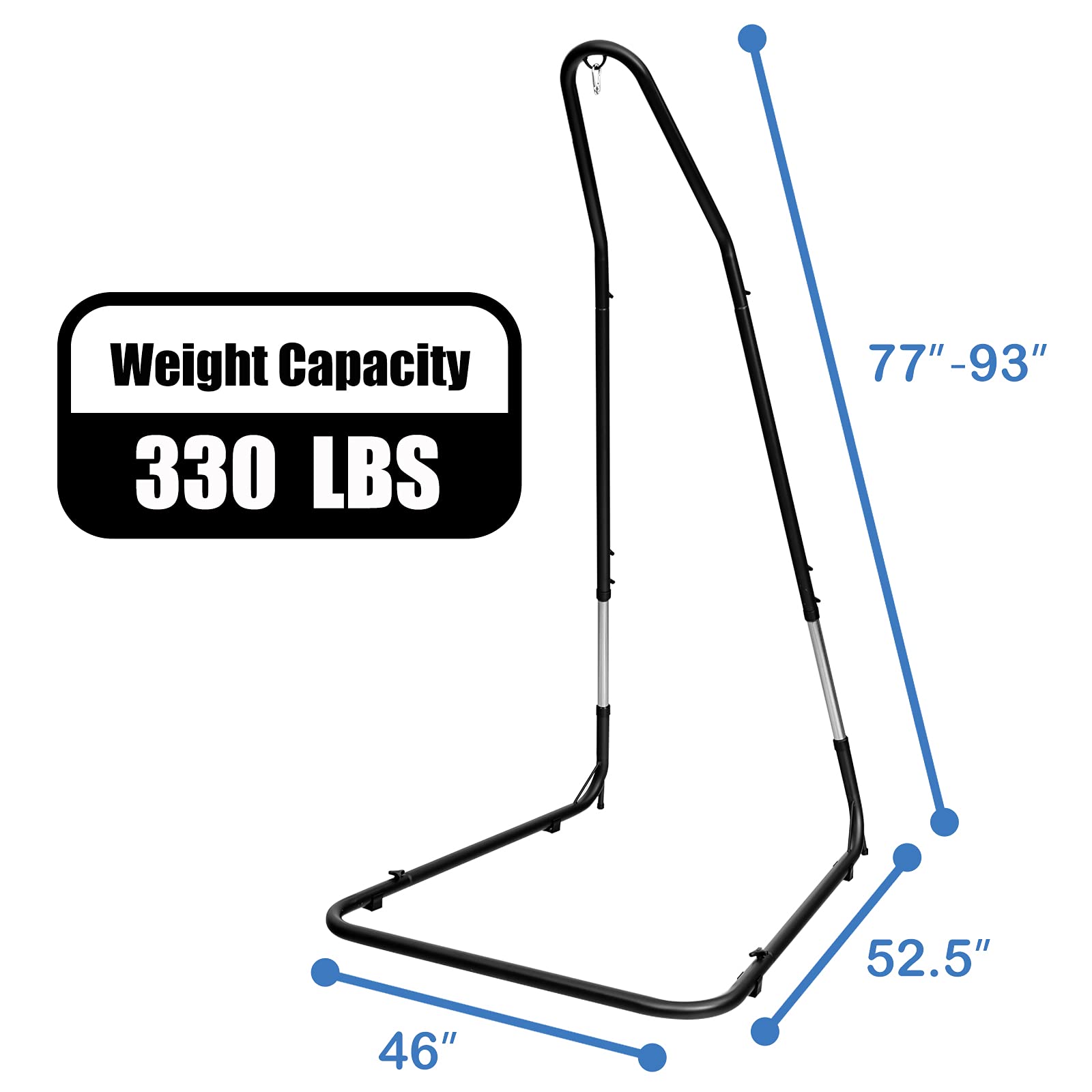 Heavy Duty Adjustable Hammock Stand - 77