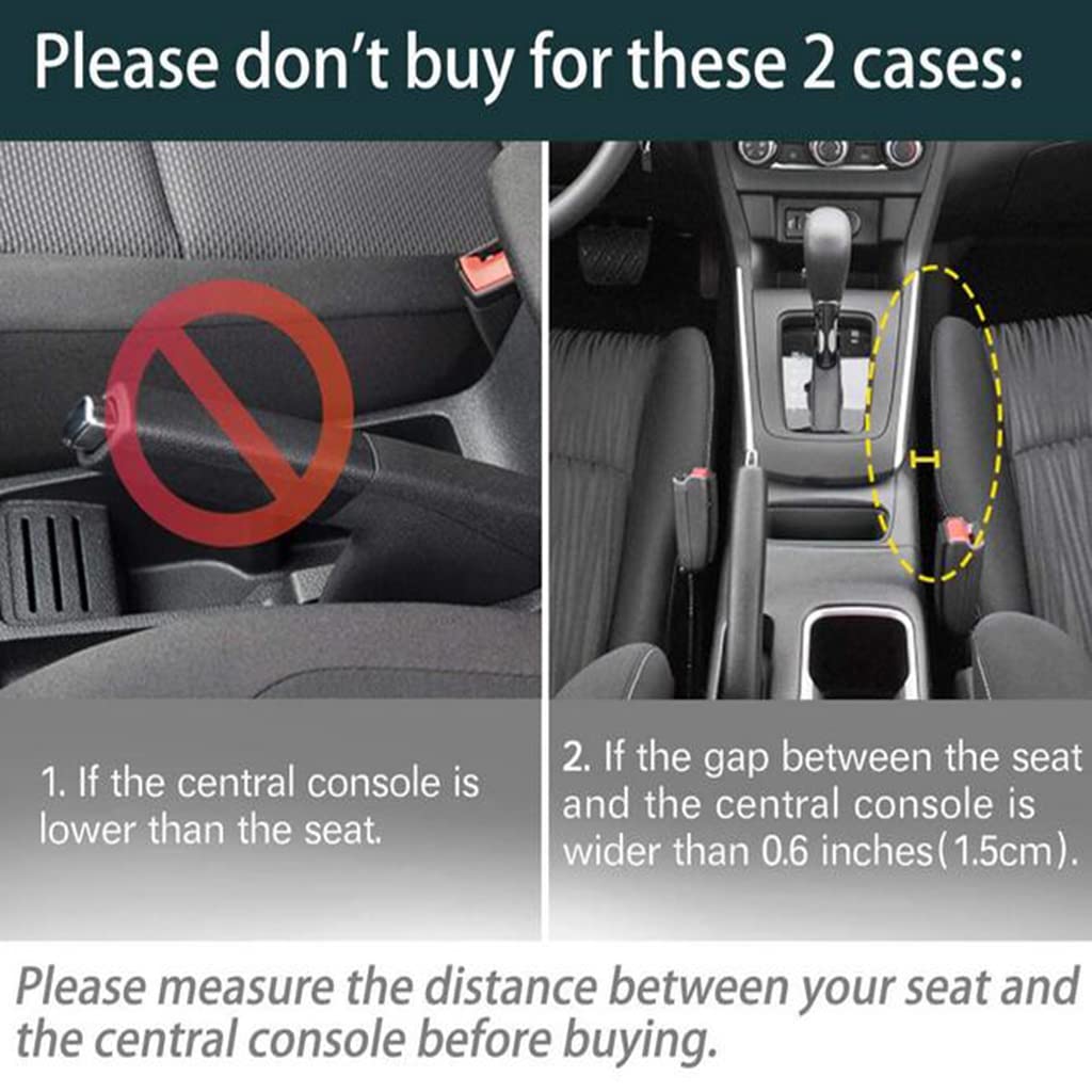 2-Pack Car Seat Gap Organizer with Cup Holder & Charging Port - Storage Box for Wallet, Sunglasses, Phone & Keys - Perfect for Drivers & Road Trips (Brown)
