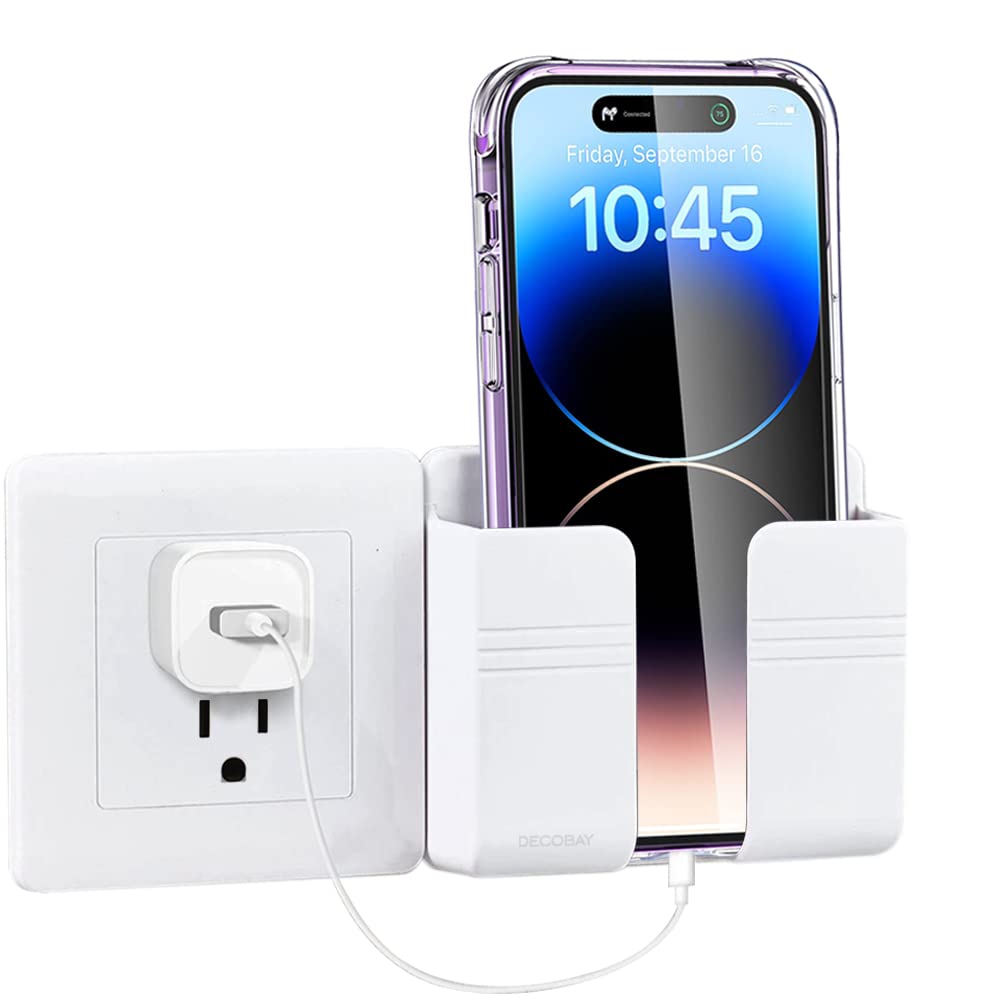 Wall Mount Phone Holder with Self Adhesive - Universal Smartphone Stand for iPhone & Android - Perfect for Shower, Charging & Hands-Free Use