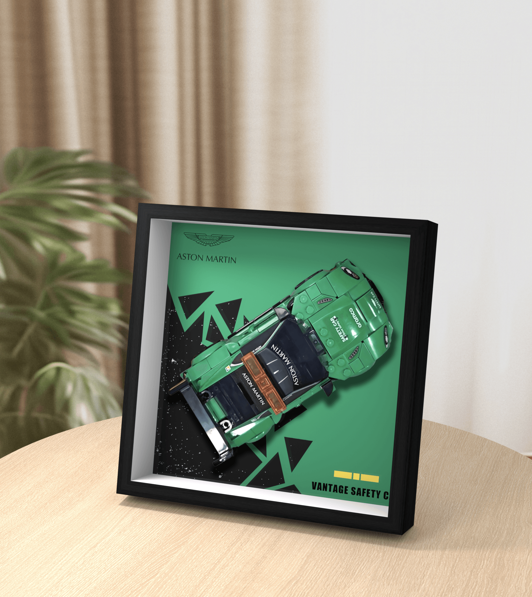 Lego Speed Champions Aston Martin 76925 Car Display Frame - Perfect for Showcasing Your Lego Model Collection at Home or Office
